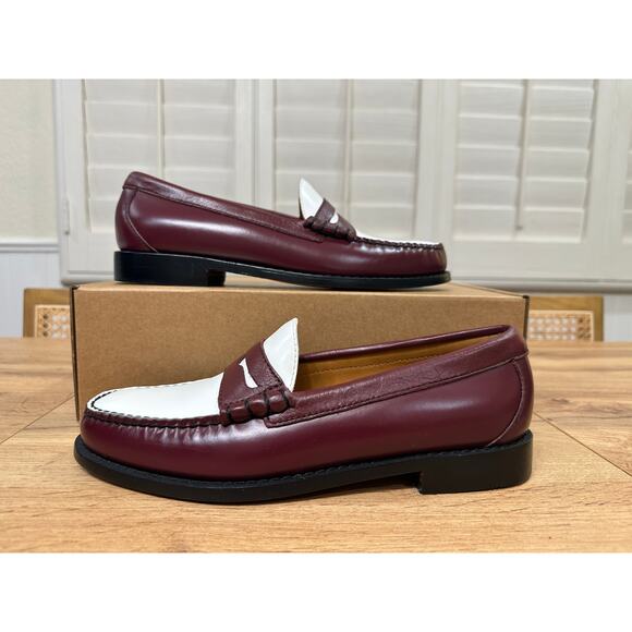 Madewell x G.H.BASS Men\'s Larson Weejuns® Loafers White Wine Leather 7.5 NWOB main image 14